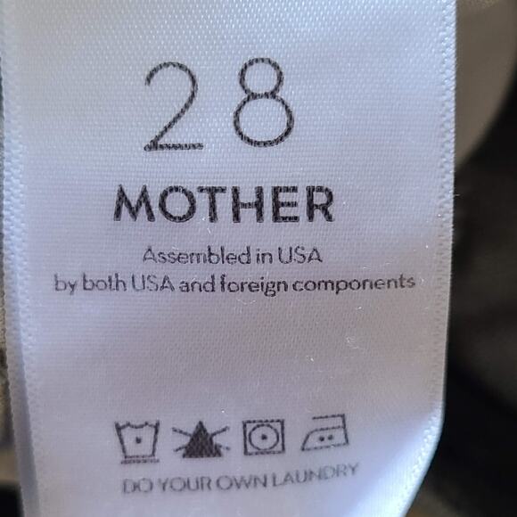 MOTHER The Mid‎ Rise Dazzler in Open Later Gray Busted Knee 1686-734 Women's 28 - Picture 13 of 16